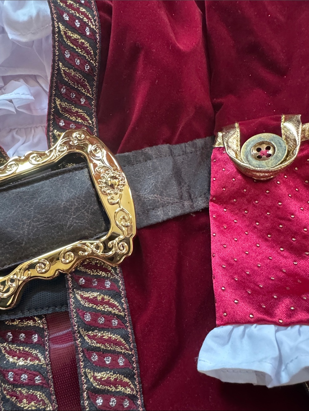 Disney Captain Hook Pirate Costume with Gold Trim 4T - Picture 3 of 3